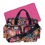 Photo 2 Bohemian Floral Deluxe Duffle Diaper Bag