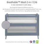 Photo 6 Breathable Mesh 3-in-1 Convertible Crib