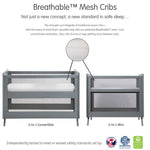 Breathable Mesh 3-in-1 Convertible Crib