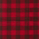 Photo 2 Brown and Red Buffalo Check Deluxe Flannel Fitted Crib Sheet