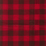 Photo 2 Brown and Red Buffalo Check Deluxe Flannel Fitted Crib Sheet