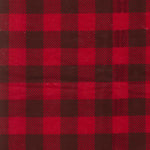 Photo 2 Brown and Red Buffalo Check Deluxe Flannel Swaddle Blanket