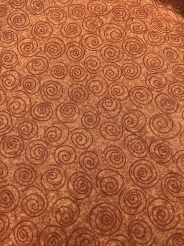 Brown Swirl Fabric - 3 yds.