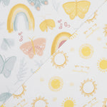 Photo 4 Butterfly Sun 2 Pack Microfiber Fitted Crib Sheets