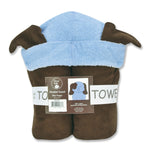 Character Hooded Towel - Blue Puppy