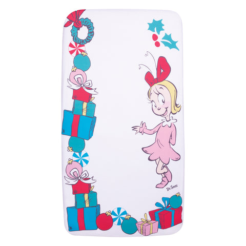 Cindy Lou Who Flannel Photo Op Fitted Crib Sheet