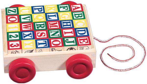 Classic ABC Block Cart