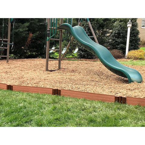 Classic Sienna Straight Playground Border 16’ – 1” profile