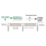 Photo 12 Classic Sienna Straight Playground Border 16’ – 2” profile