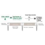 Photo 9 Classic Sienna Straight Playground Border 16’ – 2” profile