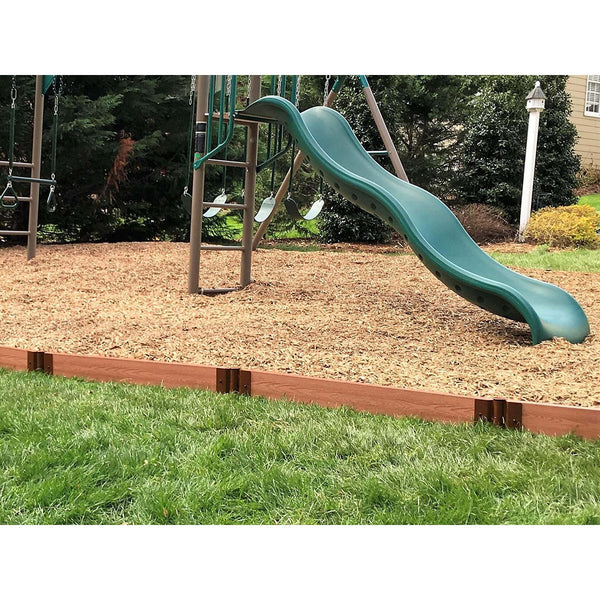 Classic Sienna Straight Playground Border 16’ – 2” profile