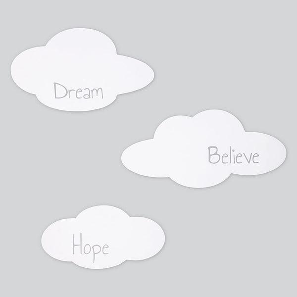 Clouds 3 Pack Wood Décor