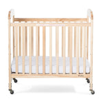 Compact Fixed-Side Crib w/ Adjustable Mattress Board - Clearview