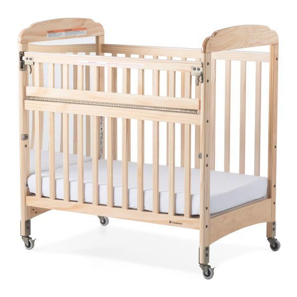 Compact SafeReach Crib w/ Adjustable Mattress Board - Mirror