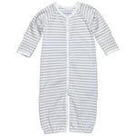 Photo 1 Convertible Romper- Grey Stripe