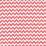 Photo 2 Coral Chevron Fitted Crib Sheet