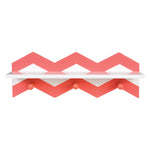 Photo 2 Coral Chevron Wall Shelf