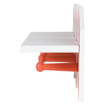 Coral Chevron Wall Shelf