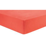 Coral Deluxe Flannel Fitted Crib Sheet
