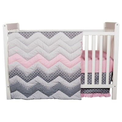 Cotton Candy 3 Piece Crib Bedding Set