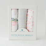 Cotton Muslin Swaddle 3 Pack