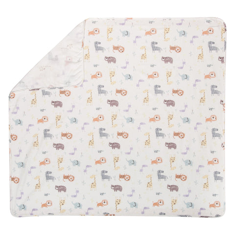 Crayon Jungle Flannel Swaddle Blanket
