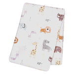 Photo 4 Crayon Jungle Flannel Swaddle Blanket