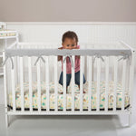 Photo 3 CribWrap® Narrow 1 Long Gray Fleece Rail Cover