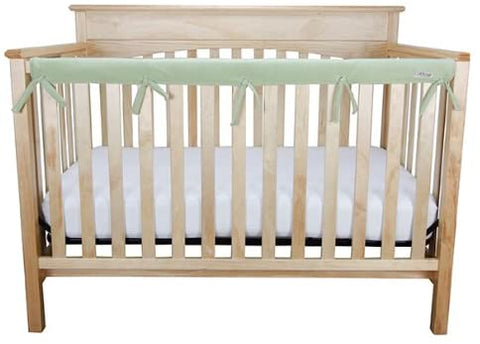 CribWrap® Narrow 1 Long Sage Fleece Rail Cover
