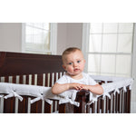 Photo 3 CribWrap® Narrow 1 Long White Fleece Rail Cover