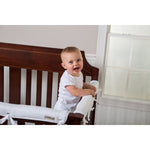 Photo 2 CribWrap® Narrow 1 Long White Fleece Rail Cover