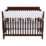 Photo 1 CribWrap® Wide 1 Long White Fleece Rail Cover