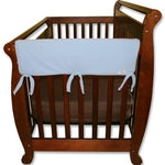 CribWrap® Wide 2 Short Blue Fleece Rail Covers