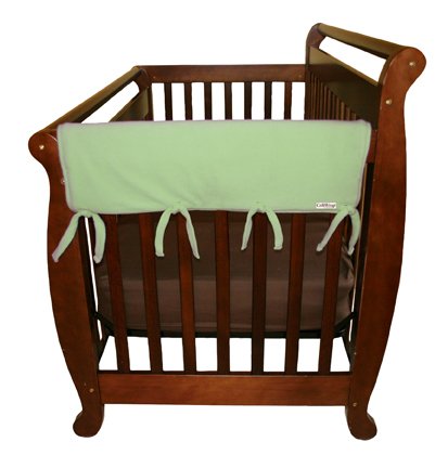 CribWrap® Wide 2 Short Sage Fleece Rail Covers