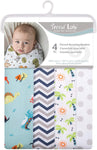 Photo 2 Dinosaur 4 Pack Blankets
