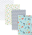 Photo 1 Dinosaur 4 Pack Blankets