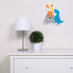Photo 2 Dinosaur Volcano Wall Clock