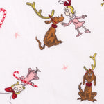Photo 2 Dr. Seuss Cindy Lou Who and Max Deluxe Flannel Fitted Crib Sheet
