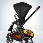 e-PRIAM Power Assisted Standard Stroller - Black Matte Frame