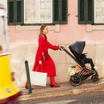 e-PRIAM Power Assisted Standard Stroller - Rosegold Frame