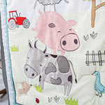 Photo 6 Farm Stack 4 Piece Crib Bedding Set