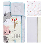 Photo 3 Farm Stack 4 Piece Crib Bedding Set