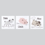 Photo 4 Farm Stack Canvas Wall Art 3 Pack