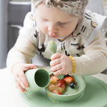 First Foods Silicone Dish Feeding Set