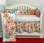 Photo 1 Floral 4PC Crib Bedding Set Lizzie Collection