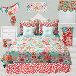 Photo 2 Floral 8PC Full Bedding Set Lizzie Collection