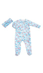 Photo 1 Footie 2-Piece Set-Azure Mist