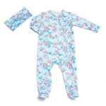 Footie 2-Piece Set-Azure Mist
