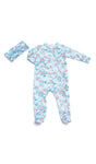 Photo 2 Footie 2-Piece Set-Azure Mist