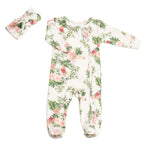 Footie 2-Piece Set Beige Floral